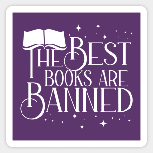 The Best Books Are Banned Book Ban Protest Sticker